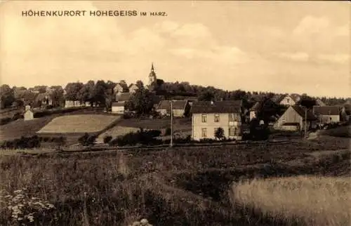 Ak Hohegeiß Braunlage im Oberharz, Blick auf den Ort