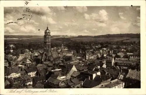 Ak Göttingen, Blick über die Dächer der Stadt auf die Landschaft