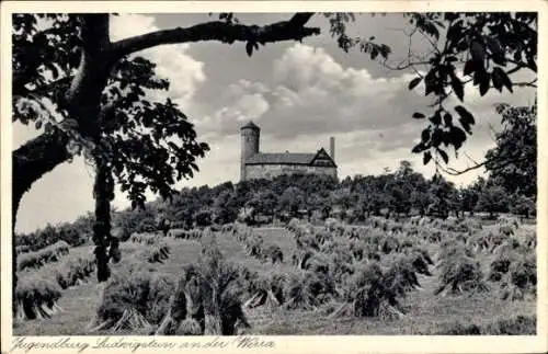 Ak Werleshausen Witzenhausen an der Werra, Jugendburg Ludwigstein