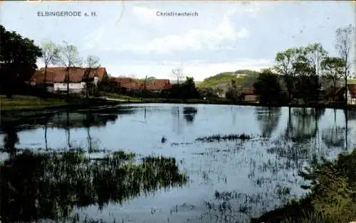 Ak Elbingerode Oberharz am Brocken, Christinenteich