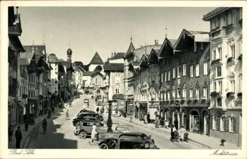 Ak Bad Tölz in Oberbayern, Marktstraße, Autos