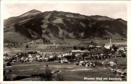 Ak Ried Pfronten im Allgäu, Panorama, Edelsberg