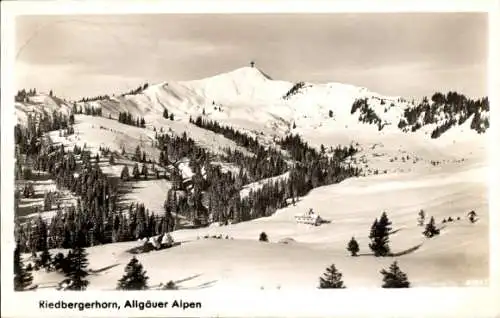 Ak Fischen im Allgäu Schwaben, Panorama, Riedbergerhorn, Winter