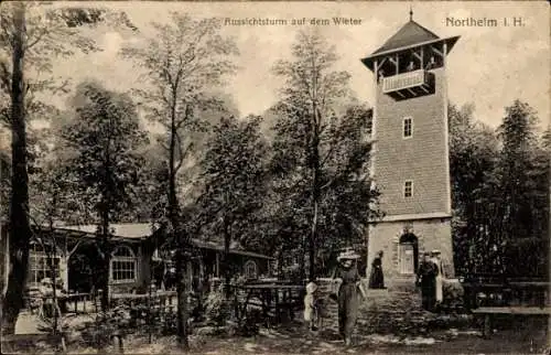 Ak Northeim in Niedersachsen, Aussichtsturm auf dem Wieter