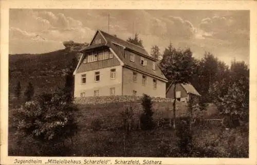 Ak Scharzfeld Herzberg am Harz, Jugendheim Mittelelbehaus Scharzfeld