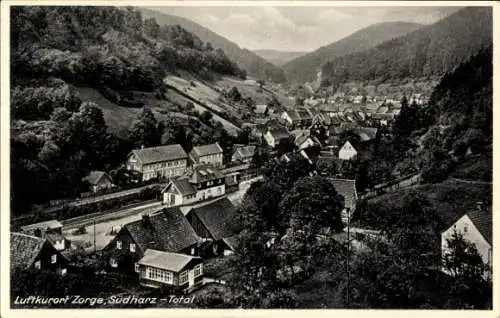 Ak Zorge Walkenried im Harz, Totalansicht