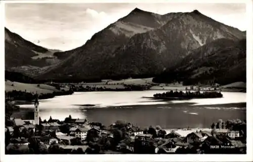 Ak Schliersee in Oberbayern, Panorama, Brecherspitze