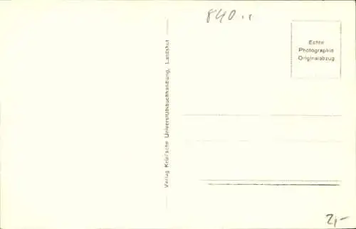 Ak Landshut in Niederbayern, Teilansicht, Straße, Turm