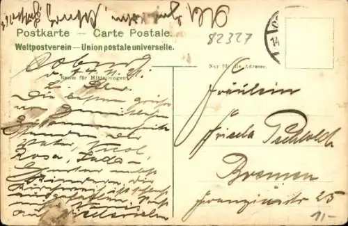 Ak Tutzing in Oberbayern, Teilansicht