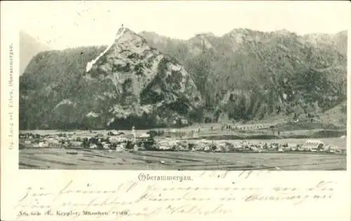 Ak Oberammergau in Oberbayern, Panorama