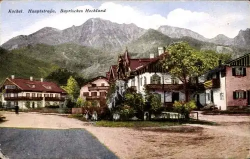 Ak Kochel am See in Oberbayern, Hauptstraße