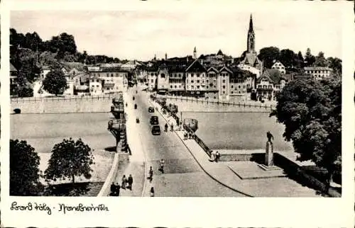 Ak Bad Tölz in Oberbayern, Isarbrücke