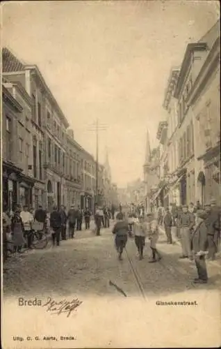 Ak Breda Nordbrabant Niederlande, Ginnekenstraat