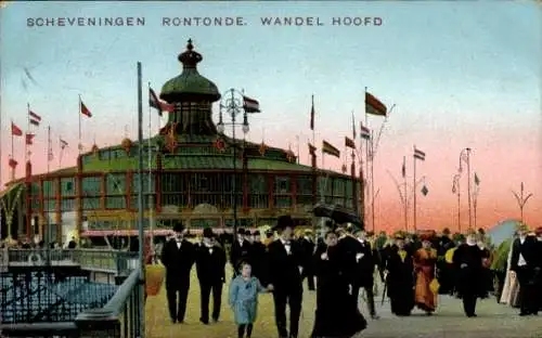 Ak Scheveningen Den Haag Südholland, Rontonde, Wandel Hoofd