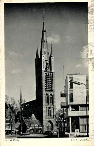 Ak Hilversum Nordholland Niederlande, St. Vituskirche