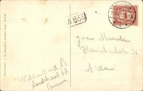 Ak Bussum Nordholland Niederlande, Allee, Kutsche