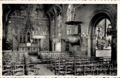 Ak Bruges Brügge Flandern Westflandern, Innenansicht der Basilika des Heiligen Blutes.