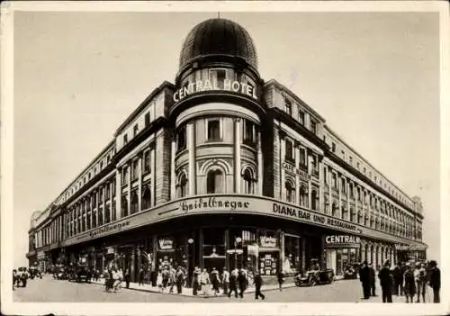 Ak Berlin Mitte, Central Hotel, Friedrichstraße, Diana Bar und Restaurant, Wintergarten 