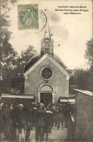 CPA Clichy sous Bois Seine Saint Denis, Notre Dame des Anges, Les Pelerins