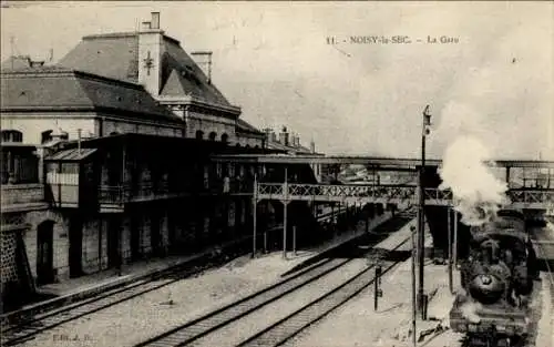 CPA Noisy le Sec Seine Saint Denis, Gare