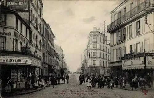 CPA Montreuil sous Bois Seine Saint Denis, vue du rue