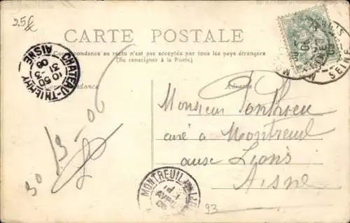 CPA Montreuil sous Bois Seine Saint Denis, vue du rue