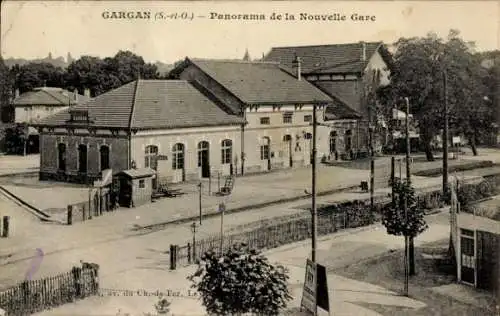 CPA Gargan Seine Saint Denis, Gare