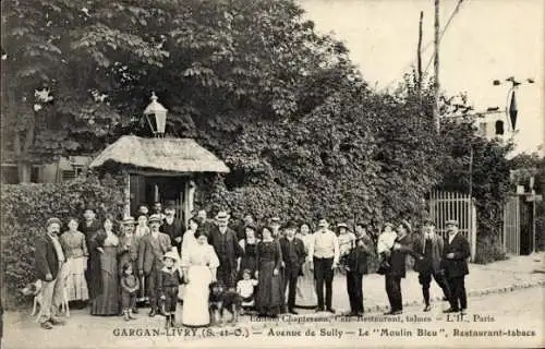 CPA Gargan Seine Saint Denis, Avenue de Sully, Le Moulin Bleu