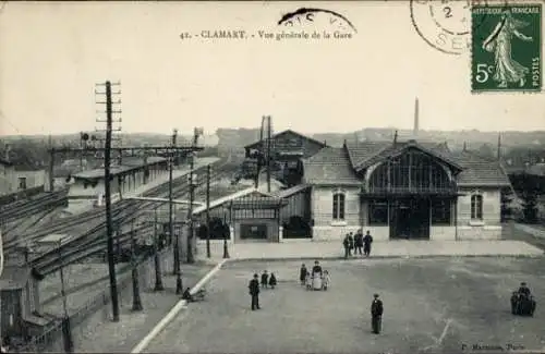 Ak Clamart Hauts de Seine, Bahnhof