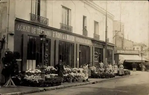 Ak Gillancourt Haute Marne, Blumengeschäft