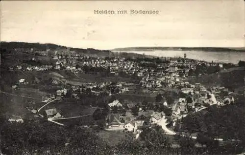 Ak Heiden Kanton Appenzell Außerrhoden, Gesamtansicht, Bodensee