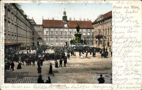 Ak Wien, Burgmusik, Denkmal