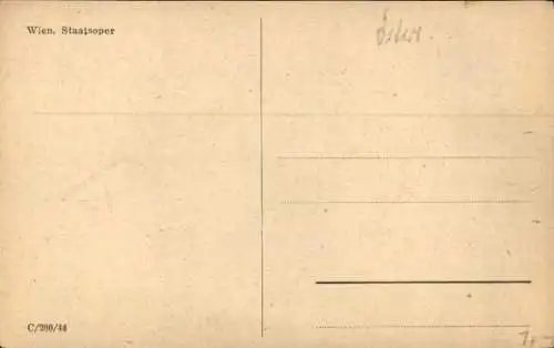 Ak Wien I. Innere Stadt, Staatsoper
