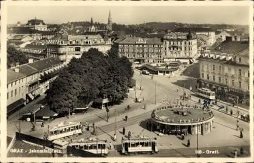 Ak Graz Steiermark, Jakominiplatz