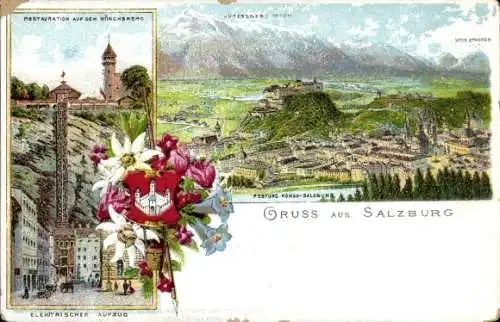 Litho Salzburg in Österreich, Restauration, Elektrischer Aufzug