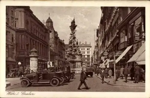 Ak Wien 1 Innere Stadt, Graben, Passanten