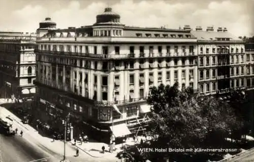 Ak Wien 1 Innere Stadt, Hotel Bristol, Kärntnerstrasse