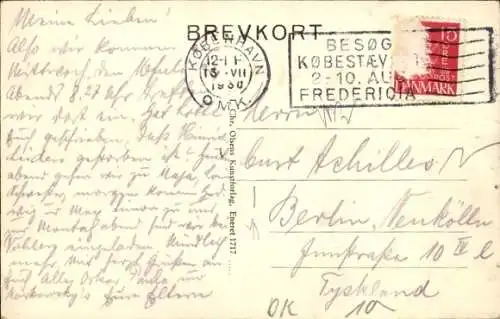 Ak Kopenhagen Dänemark, Straßenansicht, Geschäfte