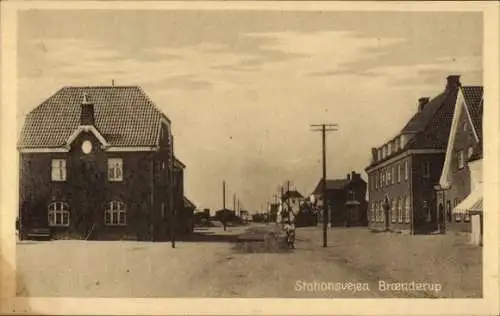 Ak Brænderup Dänemark, Stationsveen