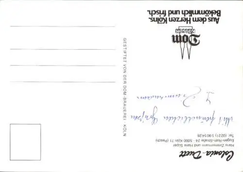 Ak Musikgruppe Colonia Duett, Hans Süper und Hans Zimmermann, Autogramm