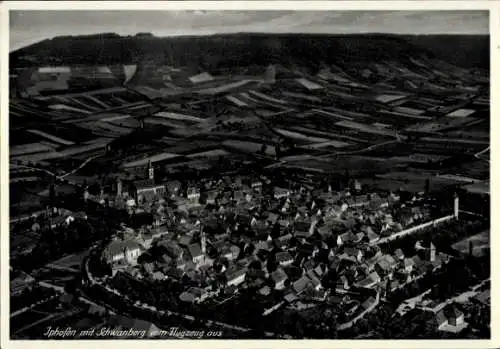 Ak Iphofen in Unterfranken, Fliegeraufnahme