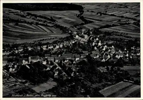 Ak Kirchardt in Baden, Fliegeraufnahme