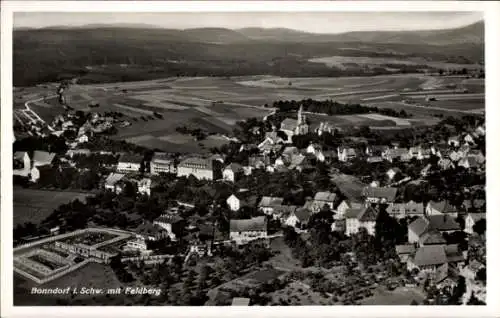 Ak Bonndorf im Schwarzwald, Fliegeraufnahme