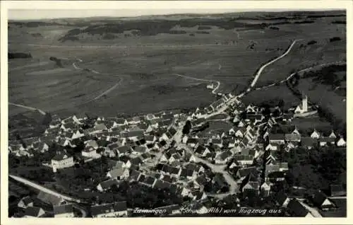 Ak Zainingen Römerstein in der Schwäbischen Alb, Fliegeraufnahme