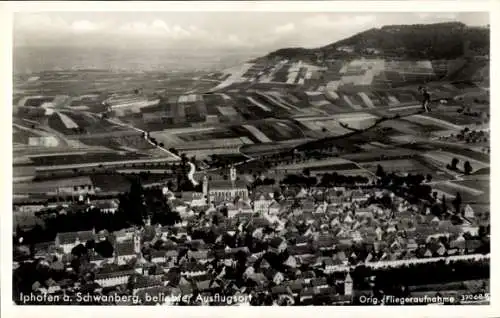 Ak Iphofen in Unterfranken, Fliegeraufnahme