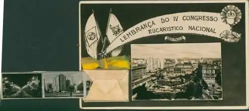 Leporello Ak São Paulo Brasilien, Lembranca do IV Congreso Eucaristico Nacional