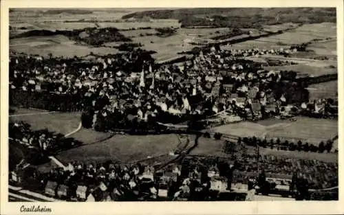 Ak Crailsheim in Württemberg, Fliegeraufnahme