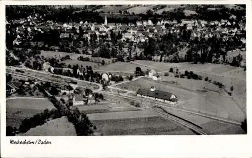 Ak Meckesheim in der Pfalz, Fliegeraufnahme