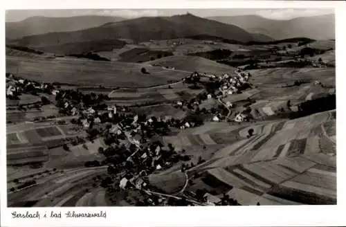 Ak Gersbach Schopfheim im Schwarzwald Baden, Fliegeraufnahme