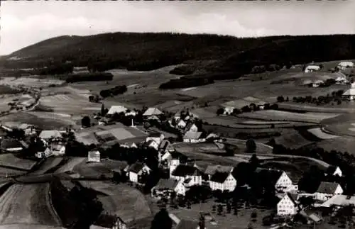 Ak Kappel Niedereschach im Schwarzwald Baden, Fliegeraufnahme